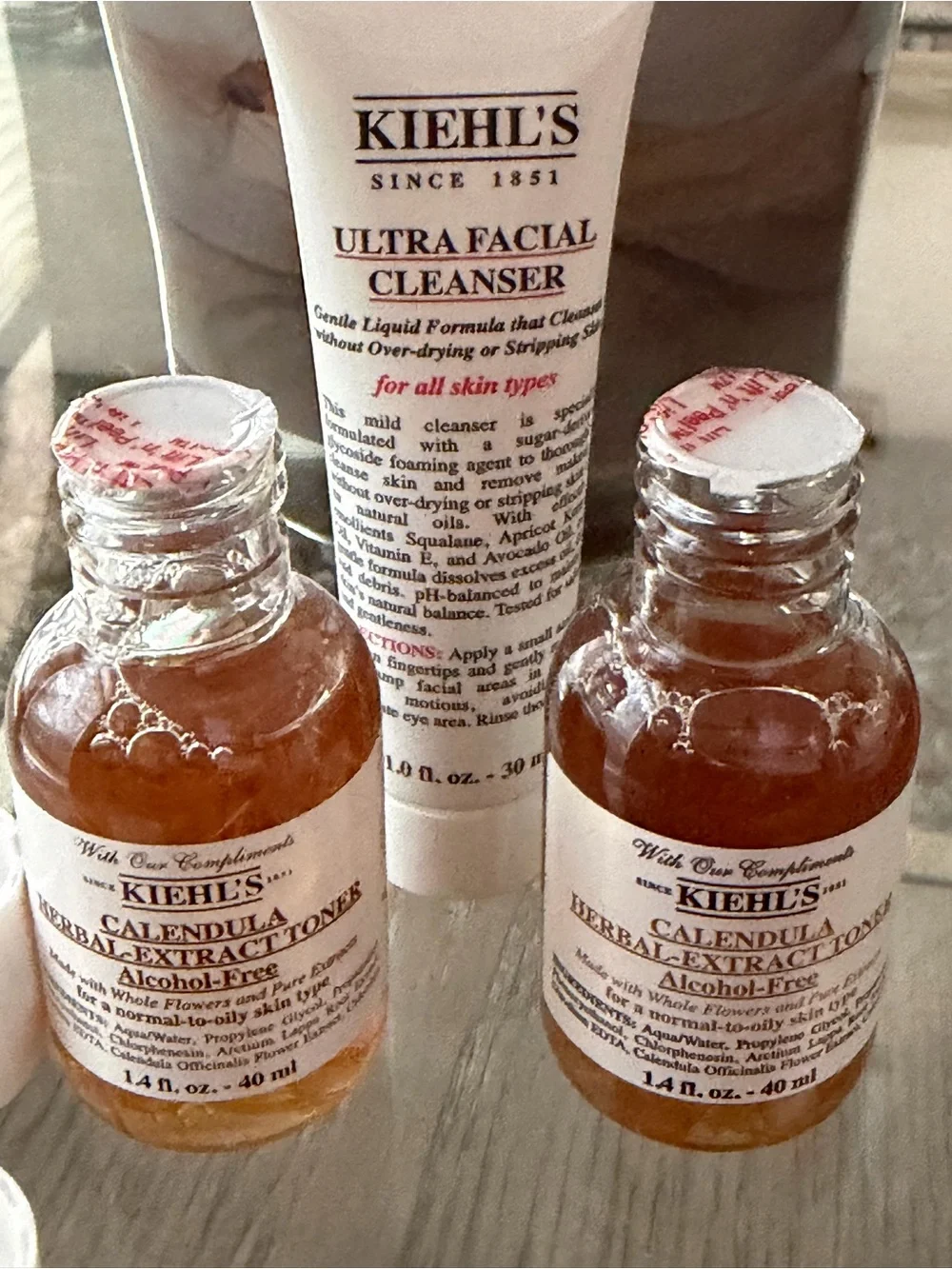 Kiehl's Ultra Facial Cleanser & Calendula Toner Set